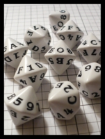 Dice : Dice - 16D - Game Science Kevin Cook Design White with Black Alpha-Numeric Gen Con Aug 2009